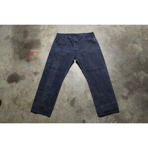 Vintage Y2k Levis 501 Distressed Dark Wash Jeans - Fits Like 44" x 32"